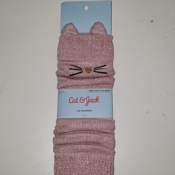 Cat & Jack Accessories - Cat & Jack brand kitty cat pink leg warmers